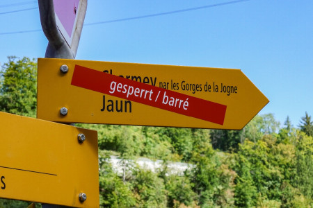 Jaunbach-Schlucht gesperrt